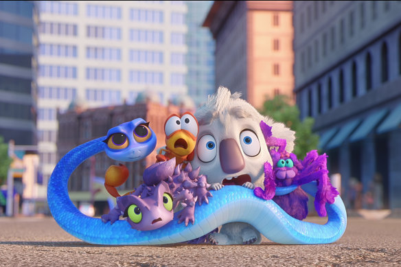 A bunch of animals breaks out of the zoo and heads for the outback in Back To The Outback.