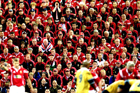 Lions fans packed out the Gabba in 2001.