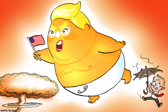 One of Shakes’ favourite subjects - Donald Trump