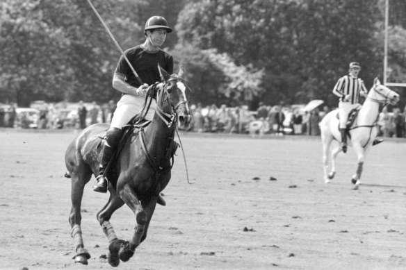 Prince Charles plays polo at Ham in 1981, the year he married Princess Diana. Nicholas Colquhoun-Denvers stepped down as chair of the London polo club last year after a quarter century in the role. 