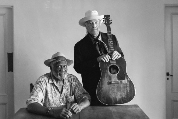 Taj Mahal (left) and Ry Cooder have reunited for an album that pays tribute to Sonny Terry and Brownie McGhee.