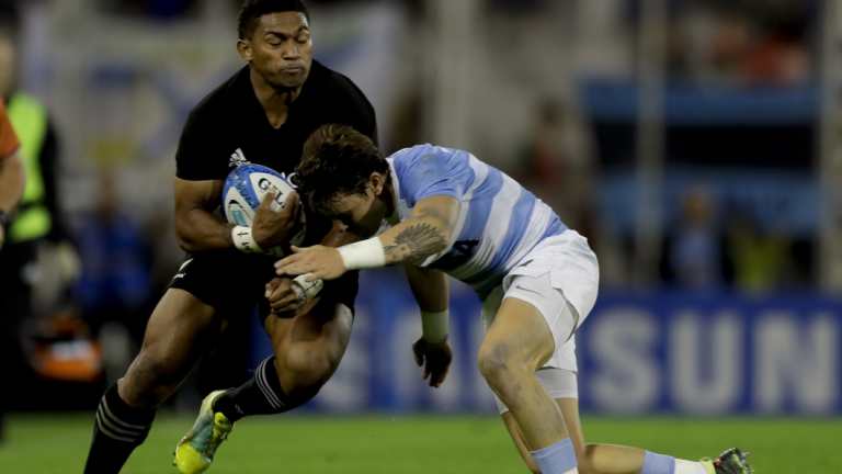 Star: Waisake Naholo was too hot for the Pumas to handle.