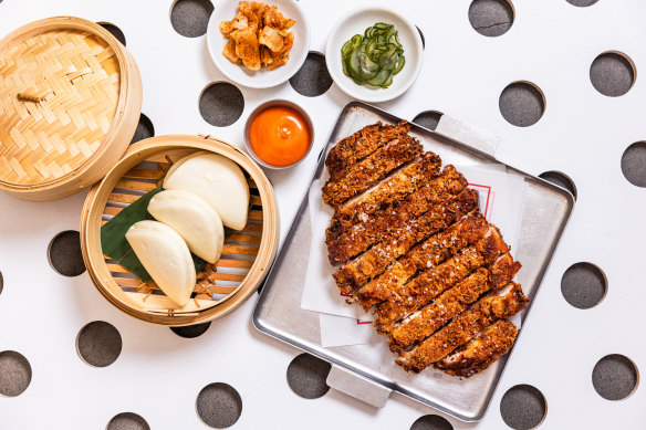 Cho Cho San’s pork katsu bao is available on their feast menu.