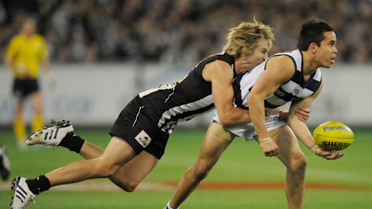 Mathew Stokes in action during 2010. He finished up at the Cats in 2015.