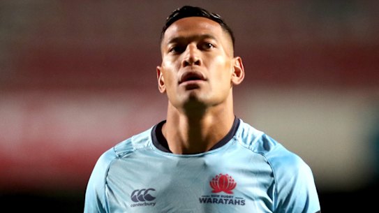Waratahs fullback Israel Folau is facing termination of his contract.