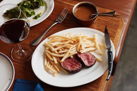Loulou Bistro in Martin Place offers buy-one-get-one-free steak every Monday night.