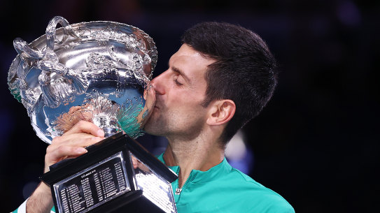 Novak Djokovic won the 2021 Australian Open.