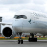 Cathay Pacific Airbus A350-1000 at Melbourne Airport