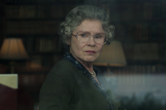 Imelda Staunton as Queen Elizabeth II in The Crown.