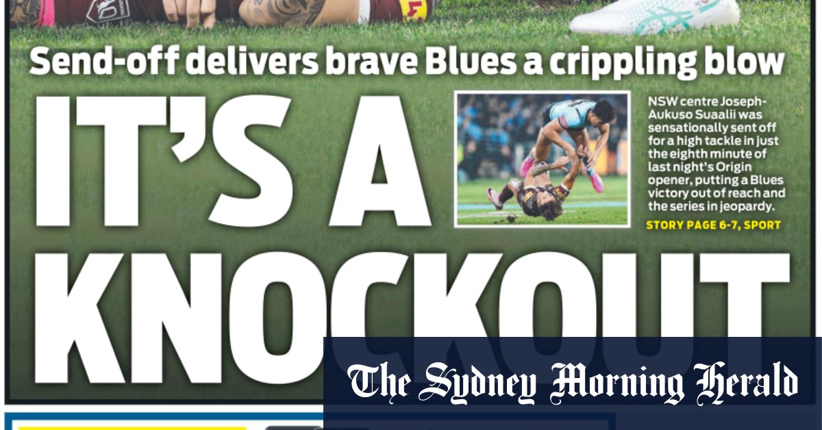 Low blow: Daily Telegraph goes too far with shocking Origin front page