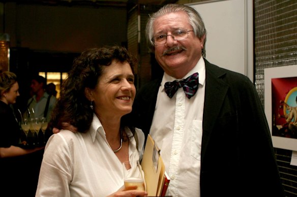 Amanda Bilson, pictured with her late husband Tony, at the Good Food Month launch in 2008.