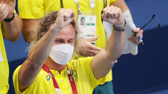 Dean Boxall ripped off his mask, threw his fists in the air and launched into pelvic thrusts as Titmus beat long-term rival and US champ Katie Ledecky.