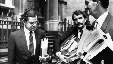 Coroner Hal Hallenstein (left) found Victoria Police in the grip of a "culture of bravery".