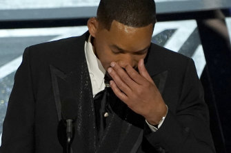 Will Smith breaks down as he delivers his best actor acceptance speech, following the incident with Chris Rock.