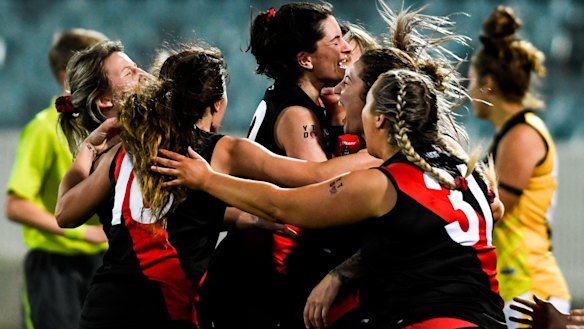 Eastlake celebrates its flag success.