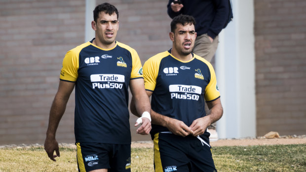 Who's who? Richie and Rory Arnold will start together for the first time on Saturday night.