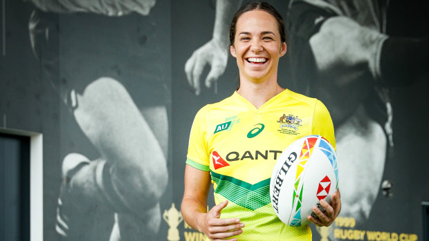 Signing coup: Chloe Dalton will stick strong with rugby ahead of the postponed Tokyo Olympics. 