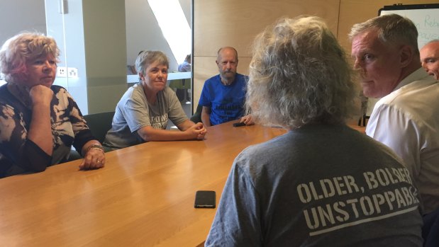 Grey Power 'shares knowledge about climate change' at Brisbane Square Library.