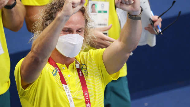 Dean Boxall ripped off his mask, threw his fists in the air and launched into pelvic thrusts as Titmus beat long-term rival and US champ Katie Ledecky.