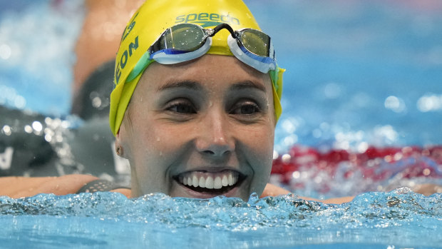 Emma McKeon won seven medals in the pool at last year’s Tokyo Olympics. 