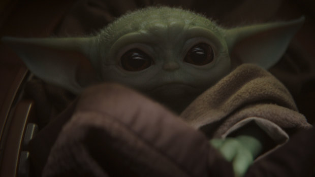Baby Yoda, from Disney+'s The Mandalorian, has won over audiences.