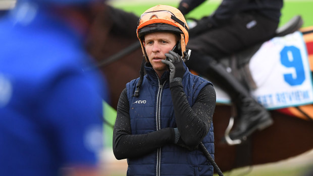 Talking history: Kerrin McEvoy will join Glen Boss and Damien Oliver as a three-time Melbourne Cup winner should Cross Counter salute on Tuesday.