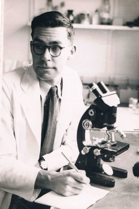 Alan Murphy one of Sydney’s early virologists, 1953.