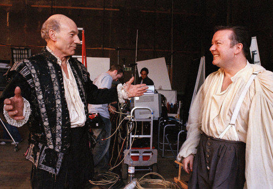 Patrick Stewart loved doing Extras with Ricky Gervais.