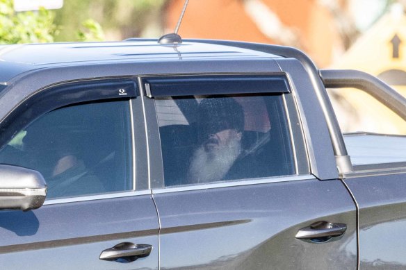 Abdul Nacer Benbrika leaves Barwon prison on Tuesday.