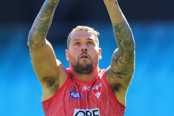 Lance Franklin has been sidelined after knee surgery.