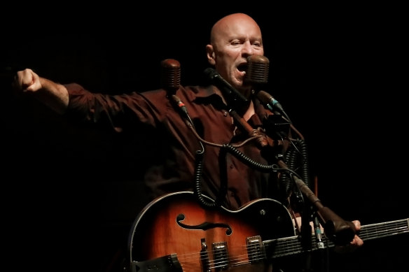 Matt Johnson performing at the Sydney Opera House in 2018.
