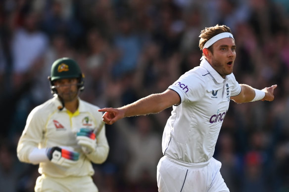 Test cricket mainstay: England’s Stuart Broad.