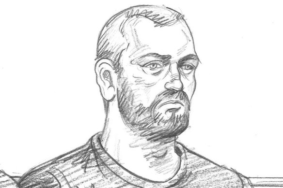 Jack Gibson-Burrell in court.