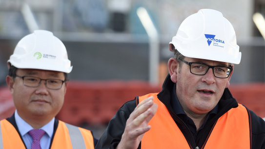 Premier Daniel Andrews argues the case for the Suburban Rail Loop.