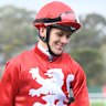 Wiremu Pinn returns to scale on Born Hustler after a win at Sandown on June 14, 2023.