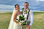 Simon Brunsdon and wife Shannon’s wedding day