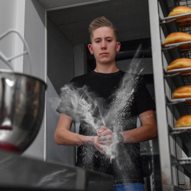 Morgan Hipworth, 17, runs his own doughnut shop.