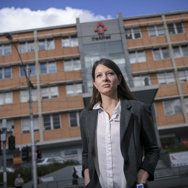 Infection prevention nurse Daniela Karanfilovska at The Alfred hospital.