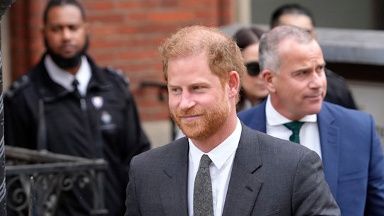 Prince Harry leaves the Royal Courts Of Justice in London back in March. 