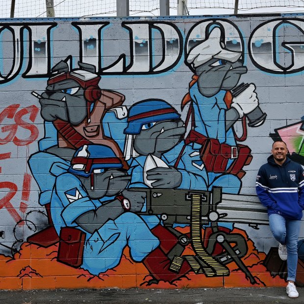 Josh Reynolds outside Belmore Sportsground.