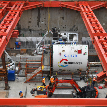 Metro Tunnel's North Melbourne site