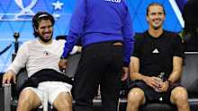 Carlos Alcaraz and Alexander Zverev.