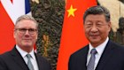 UK Prime Minister Keir Starmer and Chinese President Xi Jinping ahead of their meeting on Thursday. 