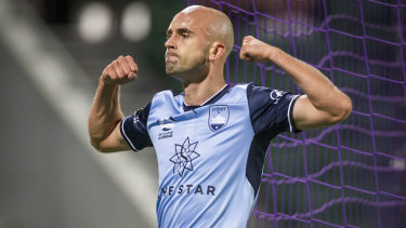 Departure: Johnny Warren Medallist Adrian Mierzejewski has left Sydney FC after just one year with the club.