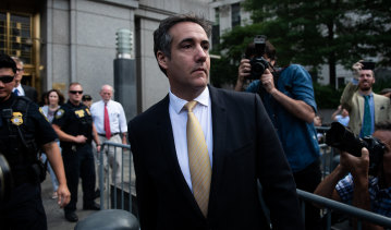 Michael Cohen, former personal lawyer to US President Donald Trump.