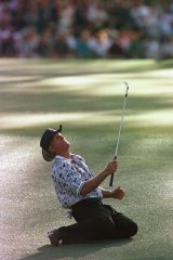 Greg Norman at Augusta in 1996.