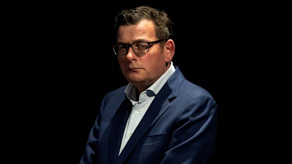 Premier Daniel Andrews at Thursday's press conference.