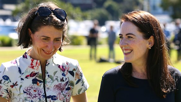 NSW Premier Gladys Berejiklian and Felicity Wilson in 2017.