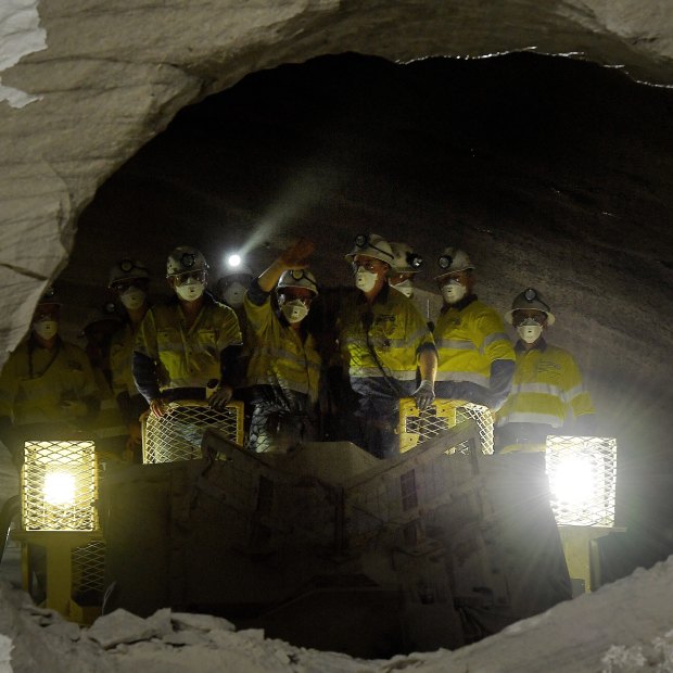 The Westconnex tunnels take shape in 2021. 