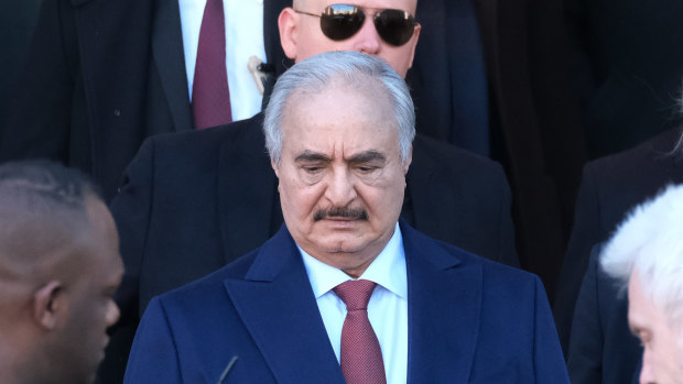 Libyan Field Marshall Khalifa Haftar was in Berlin in January for talks.